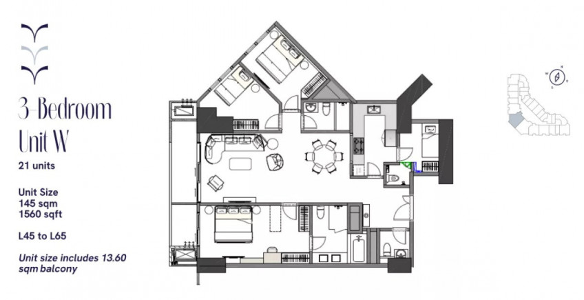 3 Bedroom for Sale Laya Residences by Shangrila Properties