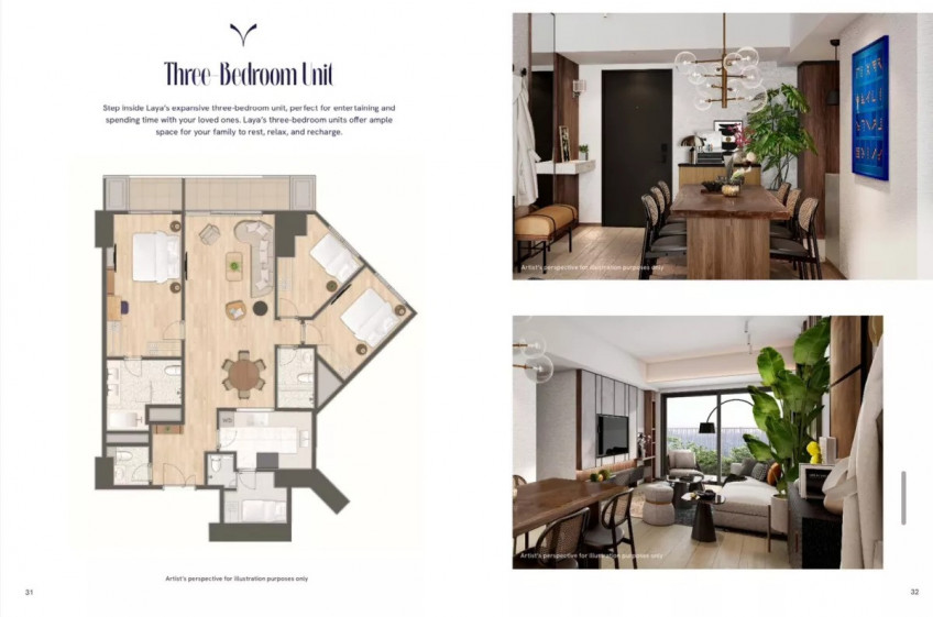 3 Bedroom for Sale Laya Residences by Shangrila Properties