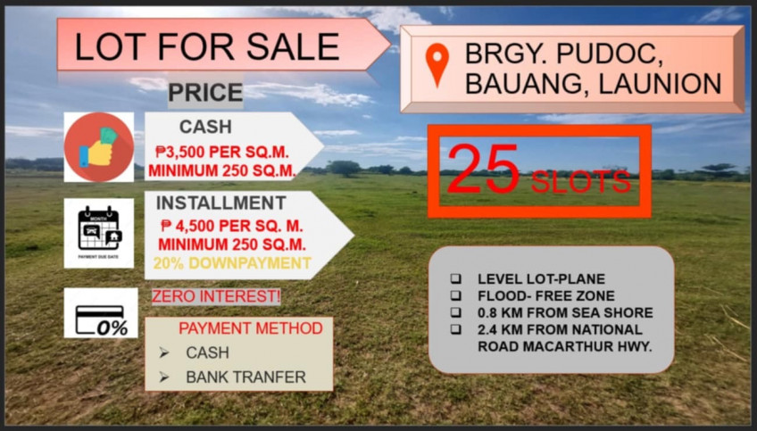 Prime Beach Land Lots - Located in Pudoc Bauang La Union