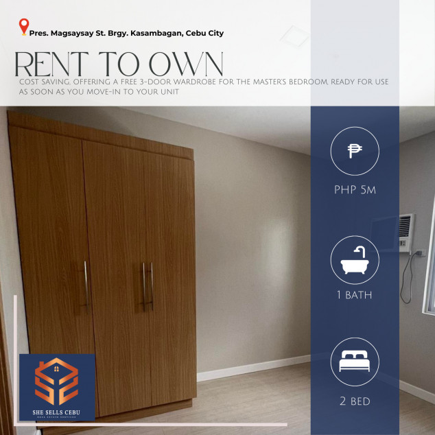 Rent To Own 2 Bedroom Condominium Unit For Sale In Mabolo, Cebu Philippines
