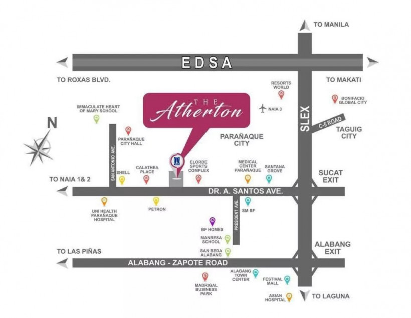 The Atherton Ready for Occupancy 3 Bedrooms 90sqm near NAIA Terminals Parañaque