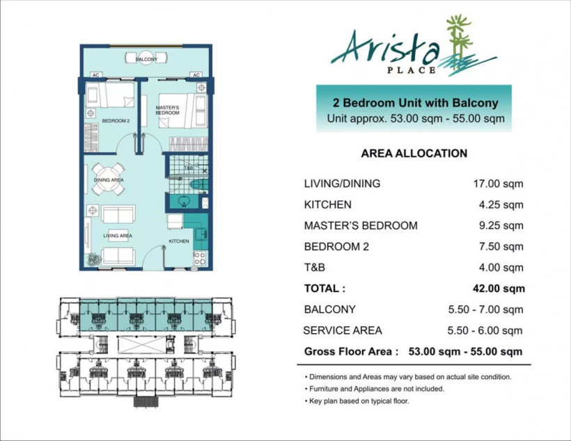 Arista Place 2BR Furnished w/ parking near Airport Entertainment City, Parañaque
