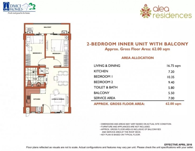 Alea Residences Bacoor 2 Bedroom Unit rush Sale near PITX Oak Harbor, Bacoor