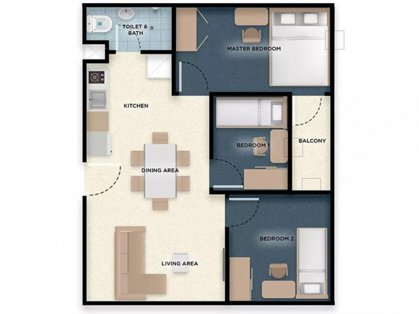 3BR Low-Rise Condo Unit for Sale in General Trias, Cavite | Westwind at Lancaster New City