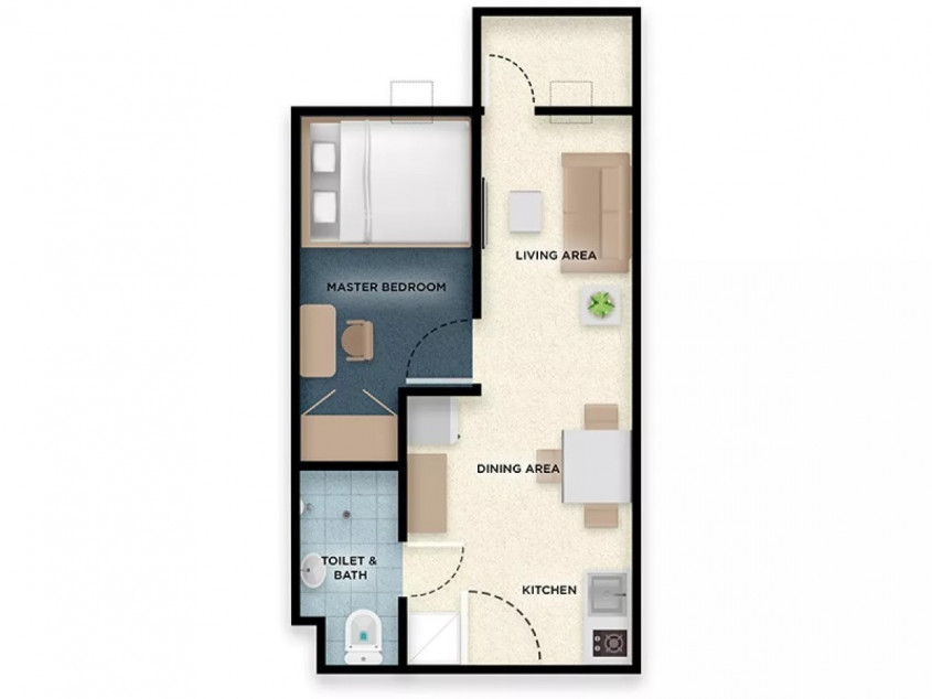 1BR w/ Balcony Low-Rise Condo Unit for Sale Cavite | Westwind at Lancaster New City