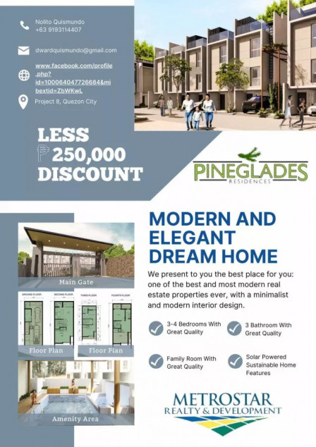 Pineglades Residences 5 Bedrooms House And Lot Project 8 Quezon City