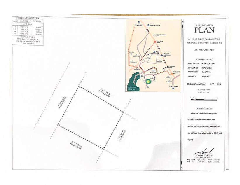 Lot For Sale In Rockwell South At Carmelray, Calamba Laguna