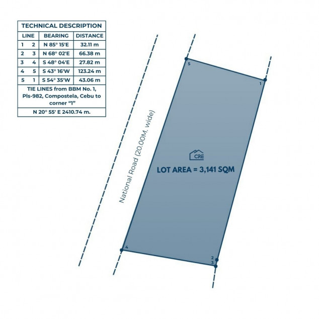 Commercial Lot For Sale - Magay, Compostela Cebu (3,141 SQM)