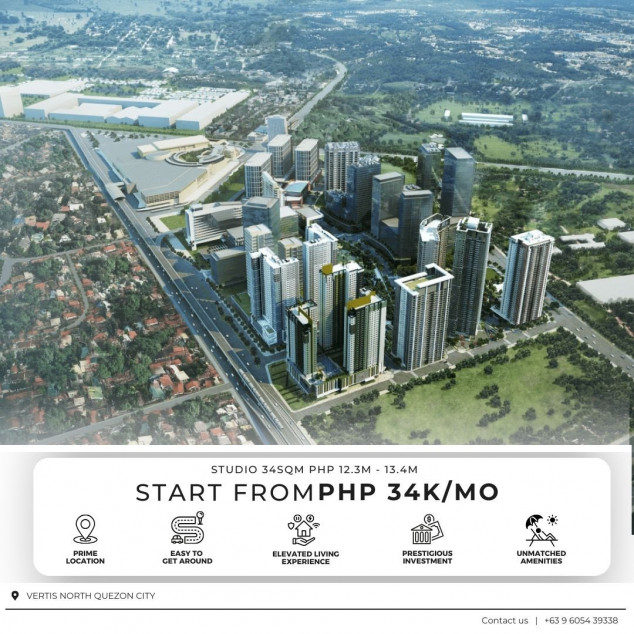 Rush Sale: Studio Condominium in Vertis North – Near SM North Edsa, QC