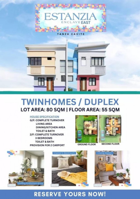 Estanzia Enclave Duplex / Townhouse, Complete Turn-Over, Halayhay Tanza Cavite