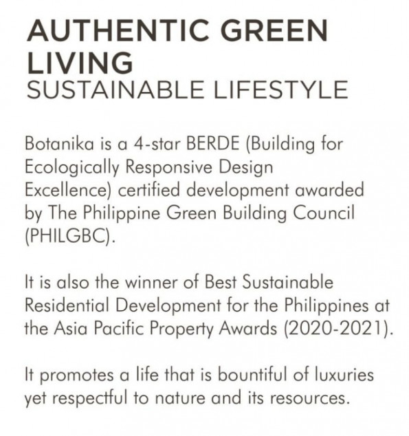 Pre-selling Luxurius Condominium Two Botanika Nature Residences @ Filinvest City