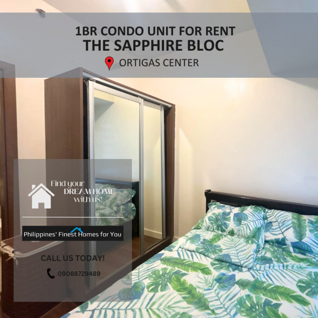 1BR Condo Unit at The Sapphire Bloc Ortigas Center for Rent