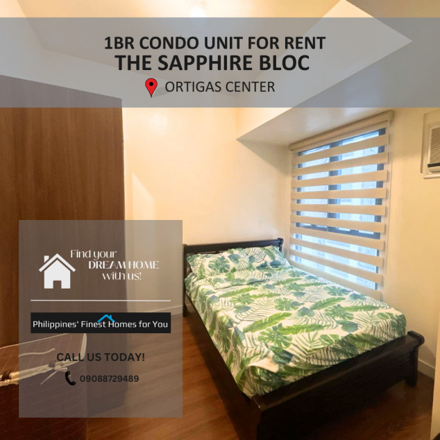 1BR Condo Unit at The Sapphire Bloc Ortigas Center for Rent