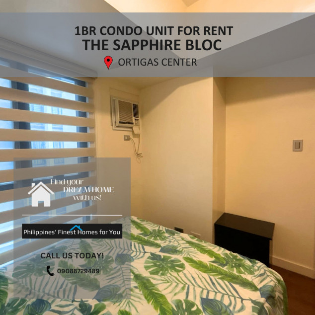 1BR Condo Unit at The Sapphire Bloc Ortigas Center for Rent