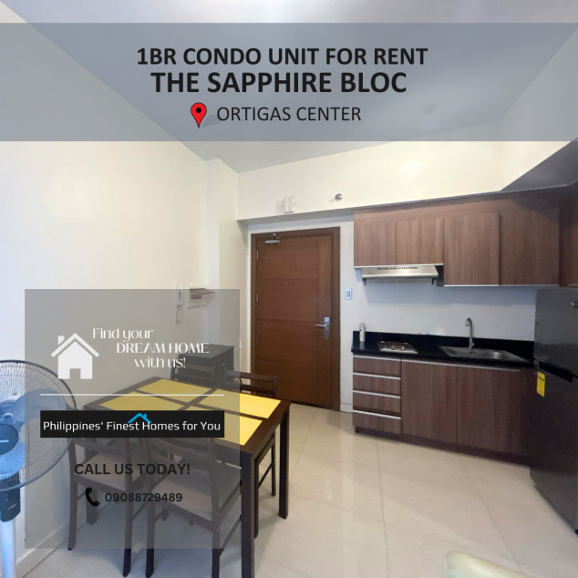 1BR Condo Unit at The Sapphire Bloc Ortigas Center for Rent