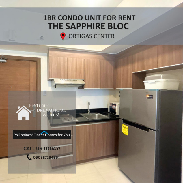 1BR Condo Unit at The Sapphire Bloc Ortigas Center for Rent