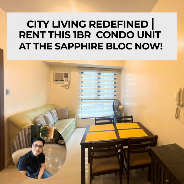 1BR Condo Unit at The Sapphire Bloc Ortigas Center for Rent