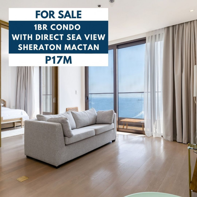 1BR Condo Unit With Direct Sea View With Parking For Sale - Sheraton Cebu Mactan