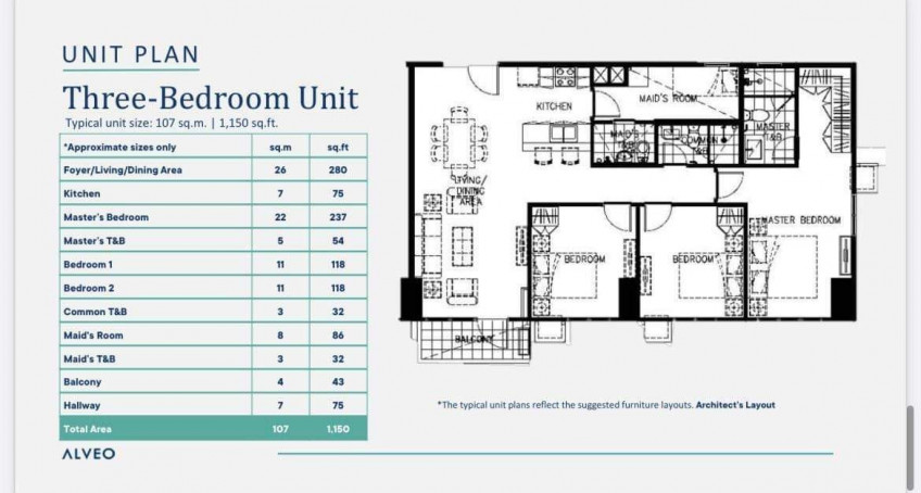 Preselling 3 Bedroom Unit - Cerule at Solinea Across Ayala Center Cebu, Cebu Business Park