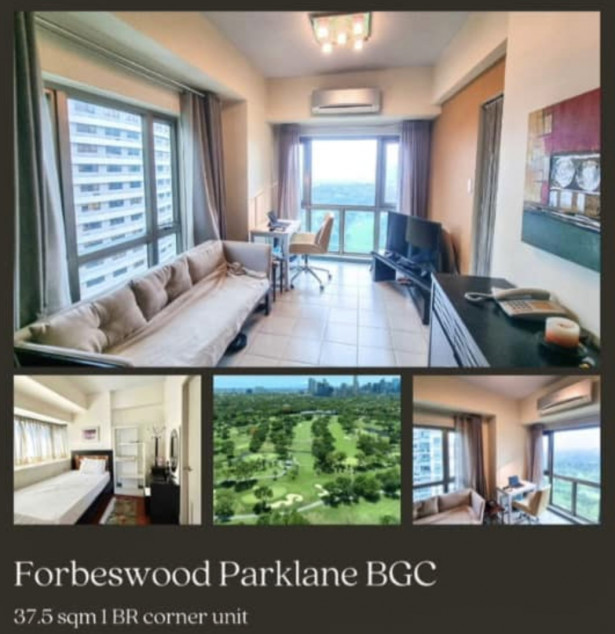 Clean Title RFO Furnished 1BR with Parking FOR SALE at Forbeswood Parklane BGC Taguig