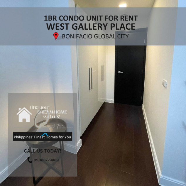 1BR Condo Unit at West Gallery Place BGC for Rent