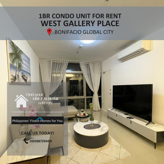 1BR Condo Unit at West Gallery Place BGC for Rent