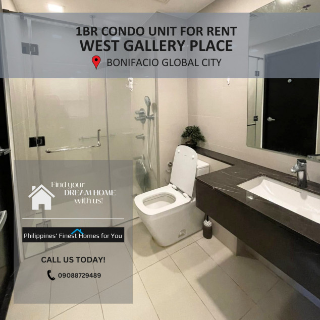1BR Condo Unit at West Gallery Place BGC for Rent