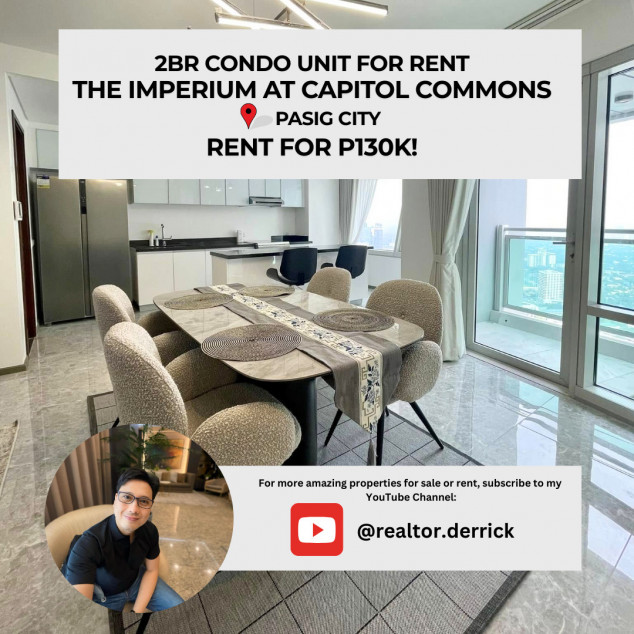 2BR Condo Unit at The Imperium at Capitol Commons for Rent