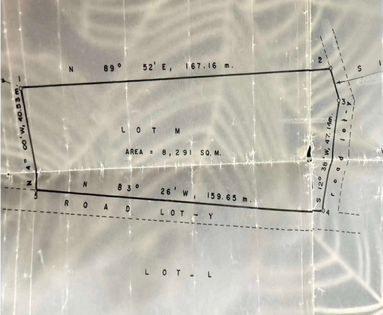Perfect Shape and almost 1 hectare also perfect corner lot.