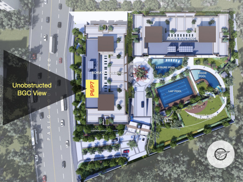 Large 4 bedroom penthouse with spectacular BGC view and 2-parking spaces.