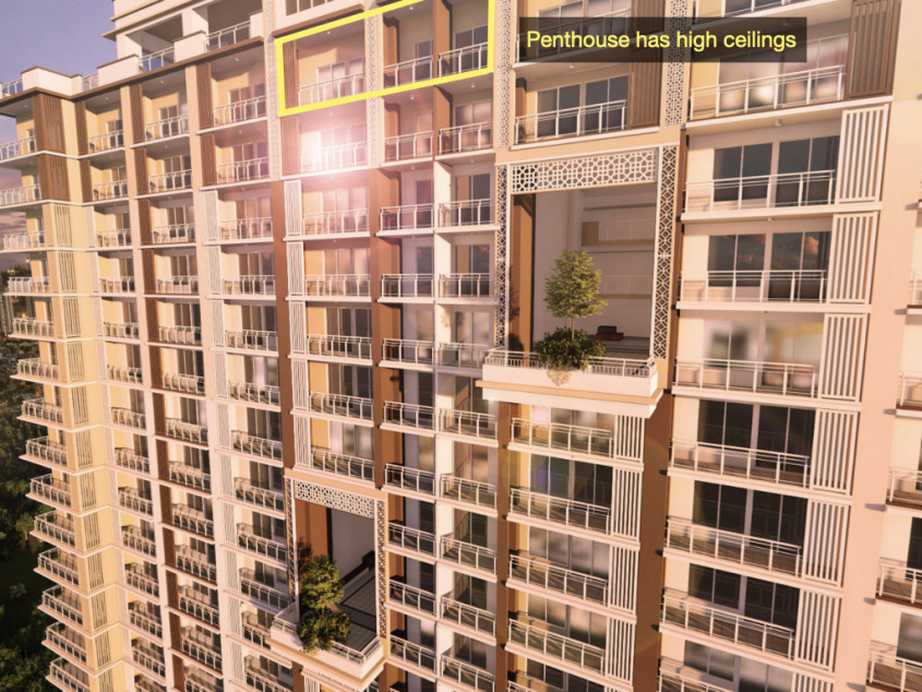 Large 4 bedroom penthouse with spectacular BGC view and 2-parking spaces.