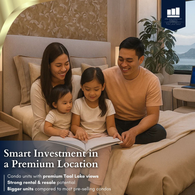 1-Bedroom Pre-Selling Condominium in Tagaytay City with Taal View