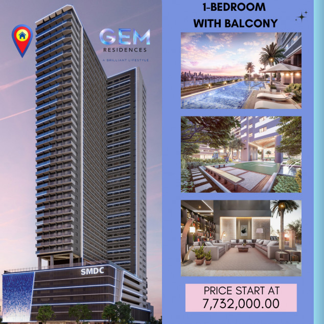 GEM Residencies Quezon City PASIG Condo 1 Bedroom