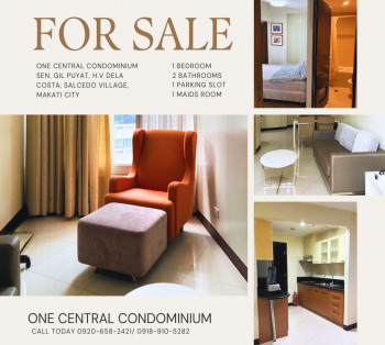 For Sale 1 Bedroom Condo Unit in One Central Makati CBD