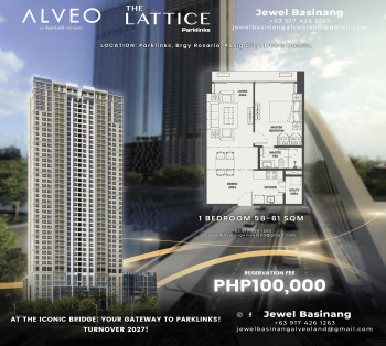 Pre-selling Condo At Parklinks, C5 Pasig. The Lattice By Alveo Land