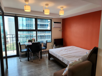 Fully Furnished Studio With Balcony And Parking Unit For Sale In Ortigas CBD