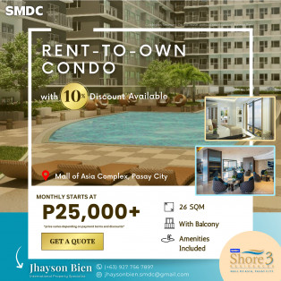 For Airbnb Business — 1 Bedroom With Balcony Family Suite A SMDC Shore 3 Pasay