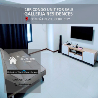 1BR Condo Unit at Galleria Residences Cebu for Sale