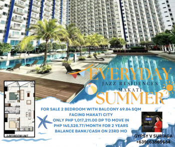 For Sale 2 Bedroom Unit In Jazz Residences Makati