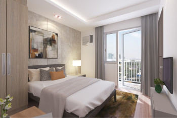 One Bedroom Unit With Balcony (West Wing) For Sale At One Crown Suites - Your Condo Home In Manila