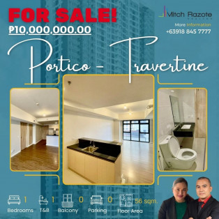 Brand New 1 Bedroom Unit For Sale At The Travertine At Portico Near Ortigas Center