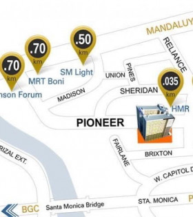 Cityland Pioneer Heights 1 1-Bedroom Condo near BGC, Ortigas, Pasig