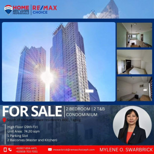 For Sale 2BR Condo In South of Market Private Residences, BGC