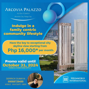 Pre-Selling Condo Unit At Arcovia Palazzo Altea Pasig