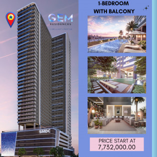GEM Residencies Quezon City PASIG Condo 1 Bedroom